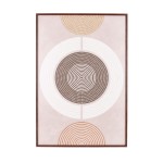 Toile géométrique marron en canvas 60x90 cm | Hashtag Déco