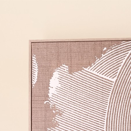 Toile abstraite relief blanche 60x80cm en canvas | Hashtag Déco