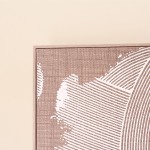 Toile abstraite relief blanche 60x80cm en canvas | Hashtag Déco