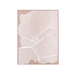 Toile abstraite relief blanche 60x80cm en canvas | Hashtag Déco