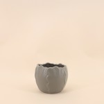 Cache pot céramique festonné dolomite blanc | Hashtag Déco