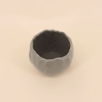 Cache pot céramique festonné dolomite blanc | Hashtag Déco