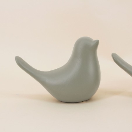 Couple d'oiseaux céramique vert ou rose | Hashtag Déco