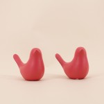 Couple d'oiseaux céramique vert ou rose | Hashtag Déco