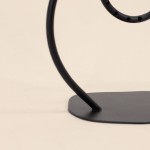 Porte bijoux design métal noir 20cm | Hashtag Déco