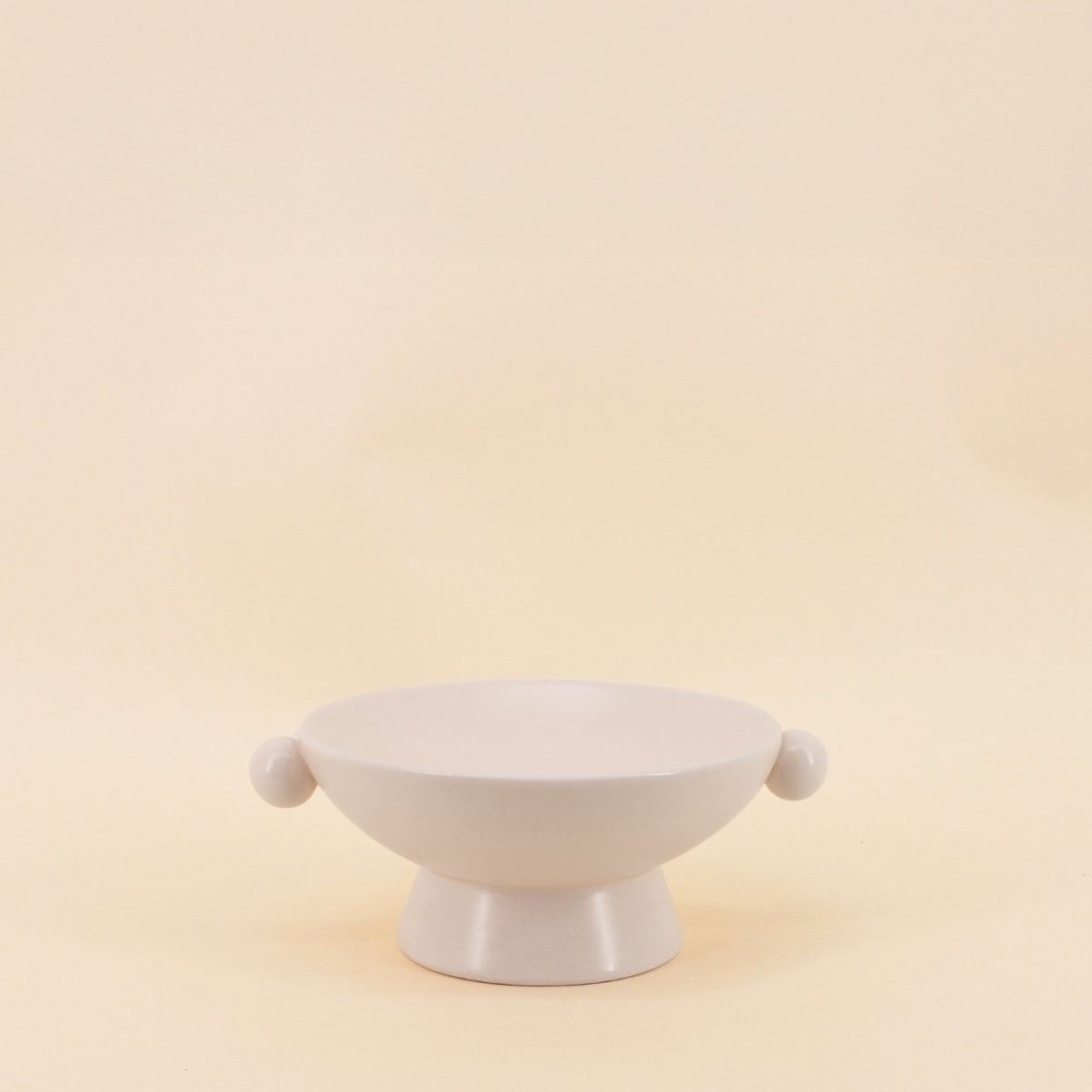 Coupe sur pied céramique dolomite élégante | Hashtag Déco