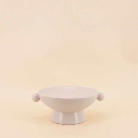 Coupe sur pied céramique dolomite élégante | Hashtag Déco