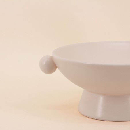 Coupe sur pied céramique dolomite élégante | Hashtag Déco