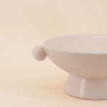 Coupe sur pied céramique dolomite élégante | Hashtag Déco