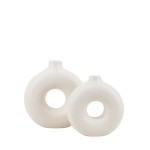 Set de 2 vases donuts céramique élégants | Hashtag Déco