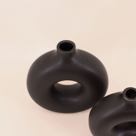 Set de 2 vases donuts céramique élégants | Hashtag Déco