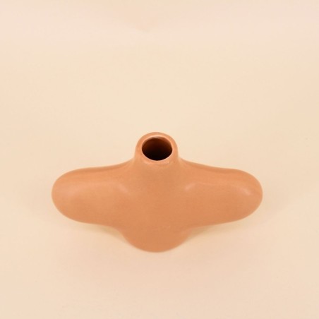 Duo de vases organiques marron et vert | Hashtag Déco