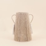 Vase en corde beige 29cm pour une touche naturelle | Hashtag Déco