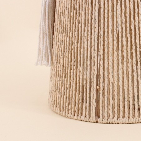 Vase en corde beige 29cm pour une touche naturelle | Hashtag Déco