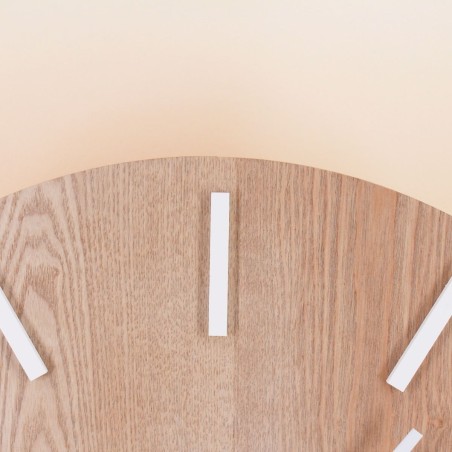 Horloge bois métal blanc 60cm - Élégante et moderne | Hashtag Déco