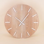 Horloge bois métal blanc 60cm - Élégante et moderne | Hashtag Déco