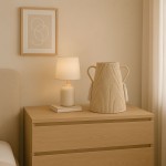 Vase en corde beige 29cm pour une touche naturelle | Hashtag Déco