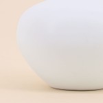 Vase en céramique blanche avec anse 11cm | Hashtag Déco
