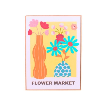 Image encadrée fleurs brodées colorée 45x60 | Hashtag Déco