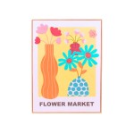 Image encadrée fleurs brodées colorée 45x60 | Hashtag Déco