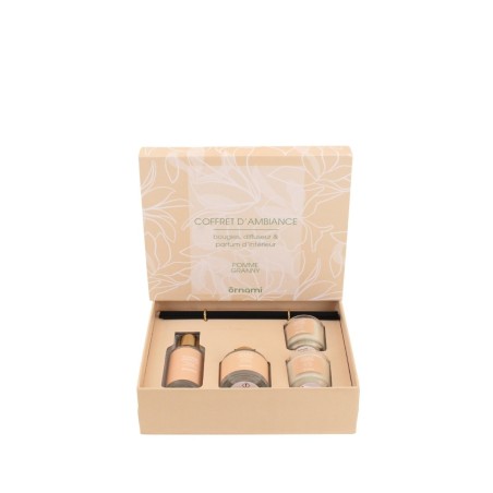 Coffret senteurs maison verre beige | Hashtag Déco