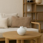 Vase en céramique blanche avec anse 11cm | Hashtag Déco