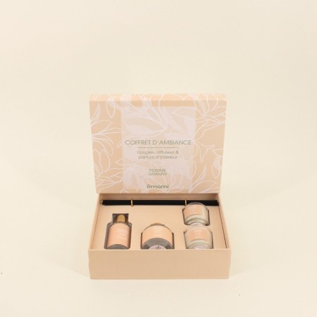 Coffret senteurs maison verre beige | Hashtag Déco