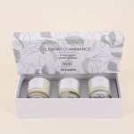 Coffret 3 Bougies Votives Parfumées Gris Verre | Hashtag Déco