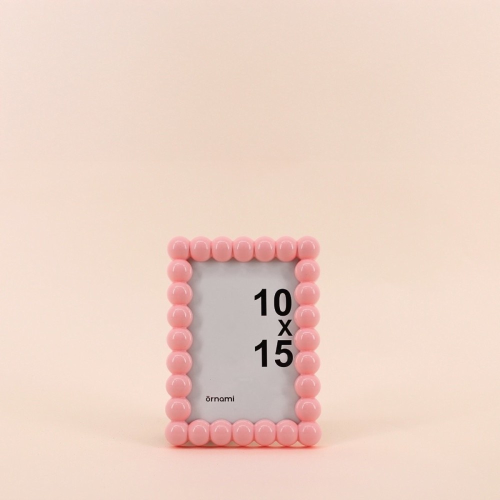 Cadre photo rose en verre 10x15cm | Hashtag Déco