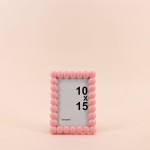 Cadre photo rose en verre 10x15cm | Hashtag Déco