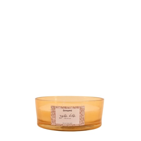 Bougie parfumée cire naturelle zeste d'été 380g | Hashtag Déco