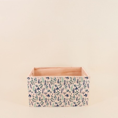 Set de 3 caisses fleuris bois colorées | Hashtag Déco