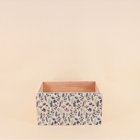 Set de 3 caisses fleuris bois colorées | Hashtag Déco