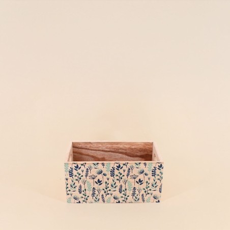 Set de 3 caisses fleuris bois colorées | Hashtag Déco