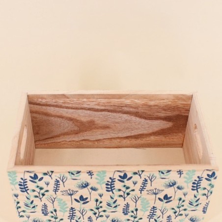 Set de 3 caisses fleuris bois colorées | Hashtag Déco