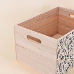 Set de 3 caisses fleuris bois colorées | Hashtag Déco