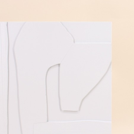 Cadre déco blanc 30x40cm formes géométriques | Hashtag Déco