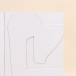 Cadre déco blanc 30x40cm formes géométriques | Hashtag Déco