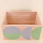 Lot de 6 caisses en bois géométriques verts | Hashtag Déco