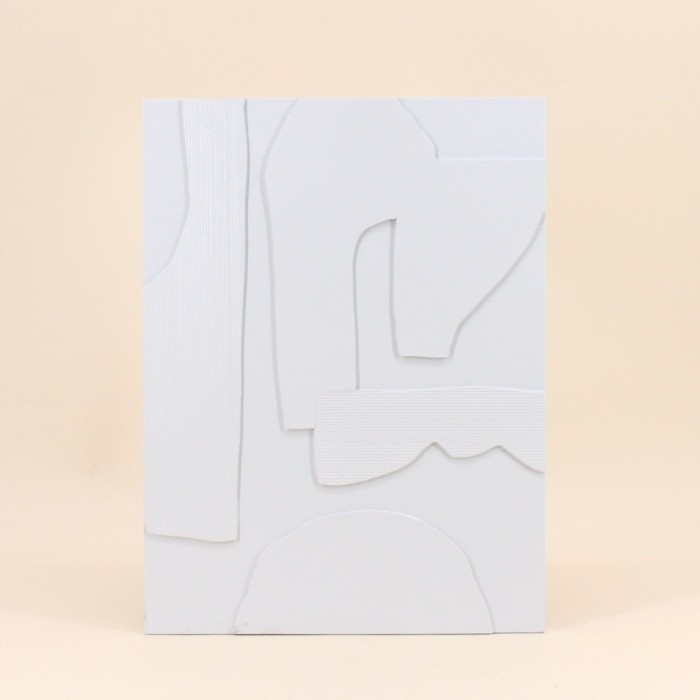 Cadre déco blanc 30x40cm formes géométriques | Hashtag Déco