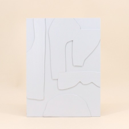Cadre déco blanc 30x40cm formes géométriques | Hashtag Déco