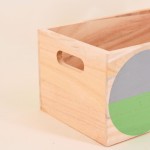 Lot de 6 caisses en bois géométriques verts | Hashtag Déco