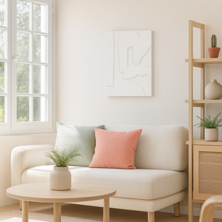 Cadre déco blanc 30x40cm formes géométriques | Hashtag Déco