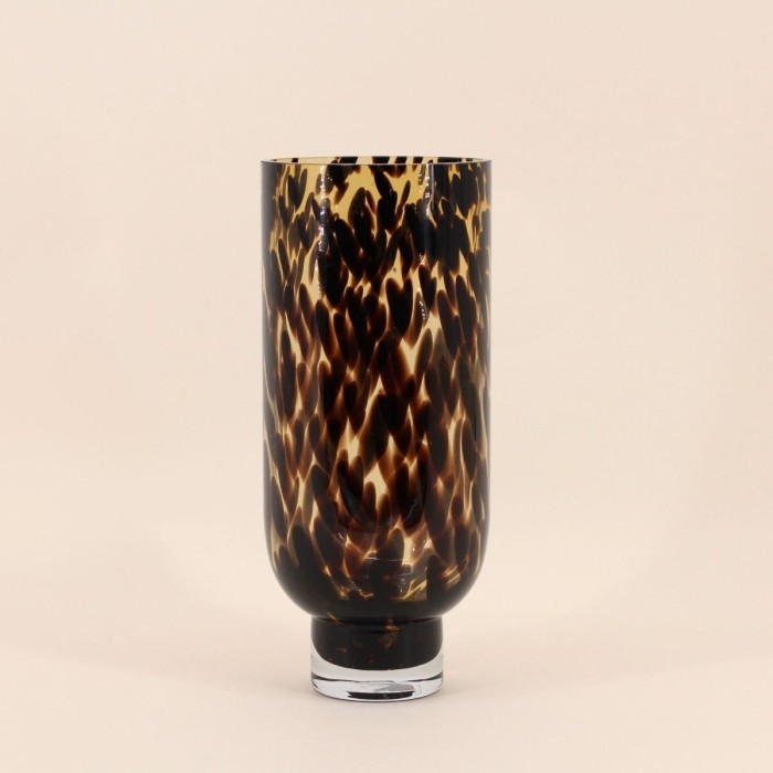 Vase léopard 28cm en céramique beige | Hashtag Déco