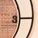 Horloge en rotin et bambou 60cm naturelle | Hashtag Déco