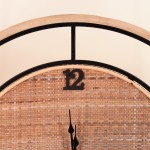 Horloge en rotin et bambou 60cm naturelle | Hashtag Déco