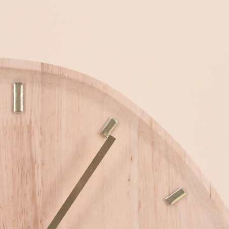 Horloge organique bois naturel 35x30cm | Hashtag Déco