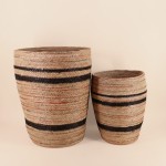 Lot de 2 paniers hauts fibres naturelles | Hashtag Déco