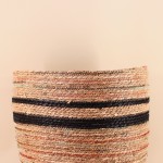 Panier haut fibres naturelles beige 40x51cm | Hashtag Déco