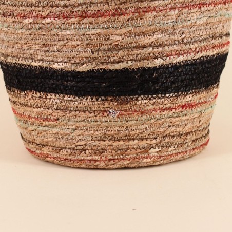 Panier haut en fibres naturelles beige | Hashtag Déco
